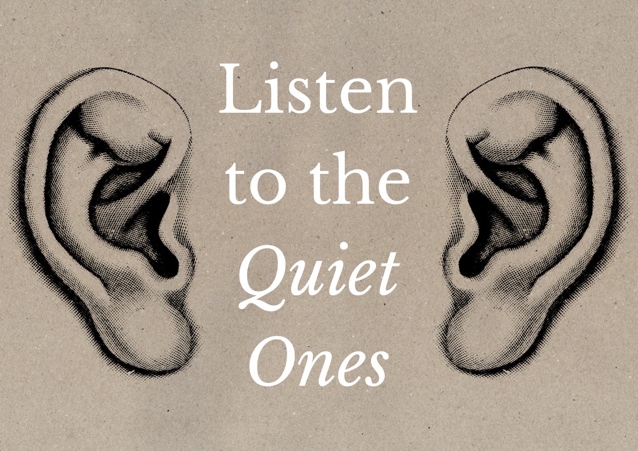 Listen to the Quiet Ones - A6 postcard by Graeme Walker
